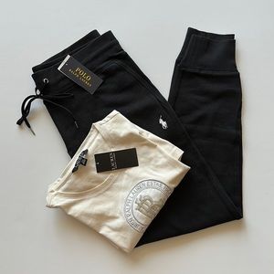 New with tag Ralph Lauren joggers and T-shirt set